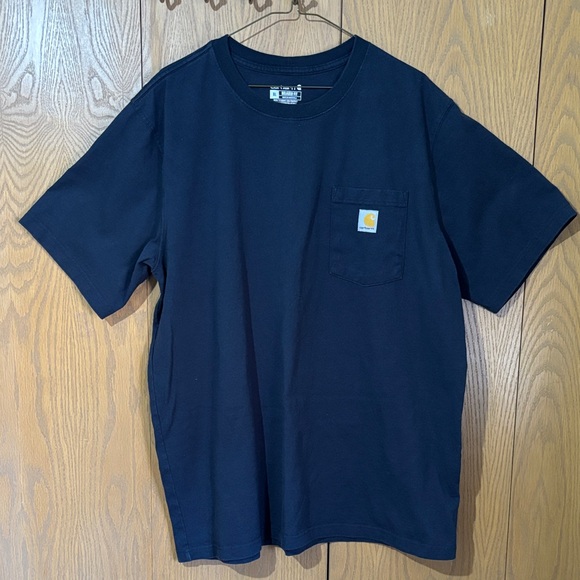 Carhartt Other - Carhartt Dark Blue Tee with Pocket XL heavy cotton